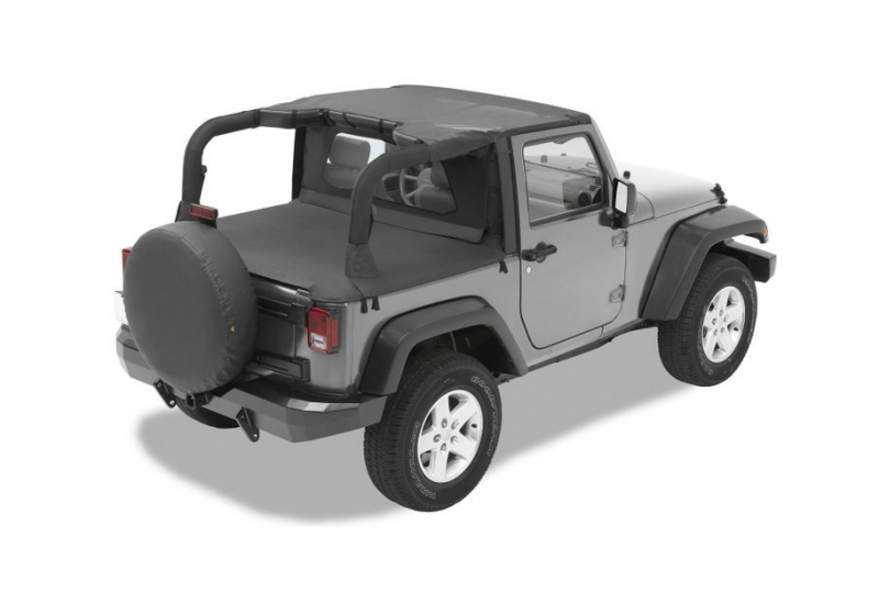 Bestop Header Bikini Top Targa Style Wrangler JK 2 Door Mesh