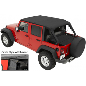 Bestop Cable Style Safari Jeep Bikini Top Wrangler Jk Unlimited