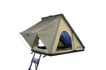OVS LD TMON Clamshell Tent: 2-Person, Tan & Green Fly