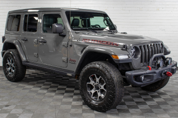 Pre-Owned 2021 Jeep Wrangler JL Unlimited Rubicon Power Top Sting Gray, 50k Miles