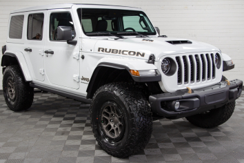 2023 custom lifted jeep wrangler jlur unlimited jl rubicon 392 bright white front passenger side