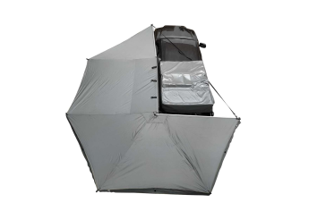 OVS Nomadic 270 Awning - Driver, Grey/Green, Black Cover