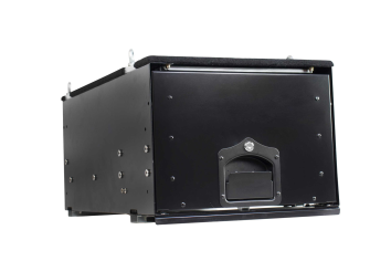 OVS Cargo Box With Slide Out Drawer - Black Powder Coat