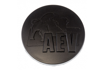 Black molded AEV center cap