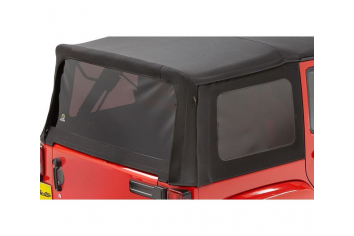 Jeep JK Unlimited Tinted Window Kit For Replace-A-Top NX 07-17 Jeep Wrangler JK Unlimited Black Twill Bestop