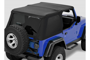 Jeep TJ Replace-A-Top NX Only Tinted Windows 97-06 Jeep Wrangler TJ Black Twill Kit Bestop