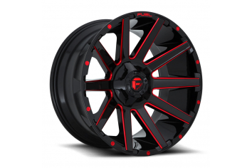 24x12 Fuel Off-Road D643 Contra Gloss Mil Red - D64324205747