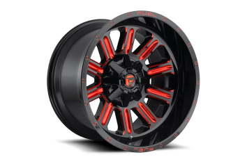 18x9 Fuel Off-Road D612 Stroke Gloss Mil Red - D61218902645