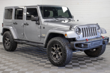 Pre-Owned 2015 Jeep Wrangler Sahara Hard Top Silver, Only 91k Miles