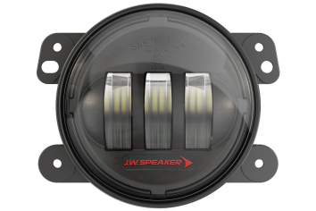 JW Speaker 6145 LED J2 Series Wrangler JK LED Fog Lights; Pair - Black Bezel