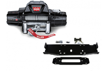 Warn Zeon Winch and Maximus-3 Centered WInch Mount