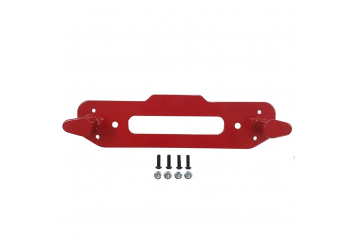 Maximus-3 Wrangler JL Steel Front Bumper Group Winch Hook Anchor | Red