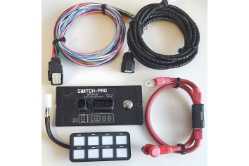 Switch-Pros SP-9100 Bezel Style 8-Switch Panel Power System; Wrangler & Gladiator
