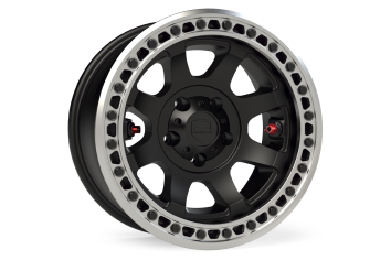 TeraFlex Olympus Beadlock Off-Road Wheel Metallic Black; 5x5" -25mm