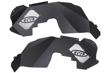 Genright Front Inner Fenders (Black); Wrangler JK/JKU