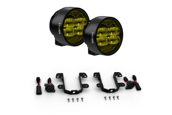 Vision X - CR-Series Performance LED Fog Light Upgrade Kit Selective Yellow | Jeep Wrangler JK, JL & Gladiator JT