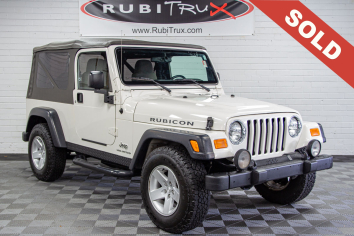 Pre-Owned 2005 Wrangler TJ Unlimited Rubicon Stone White - SOLD