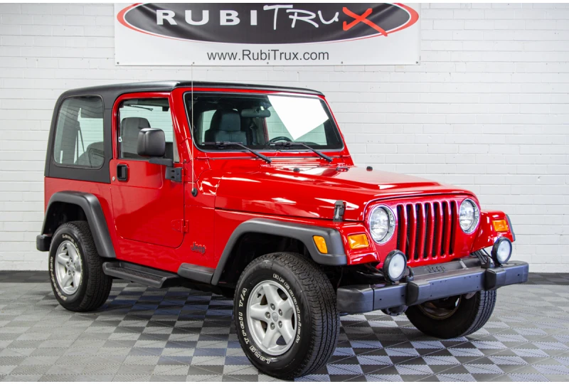 Pre-Owned 2003 Jeep Wrangler TJ Sport Flame Red
