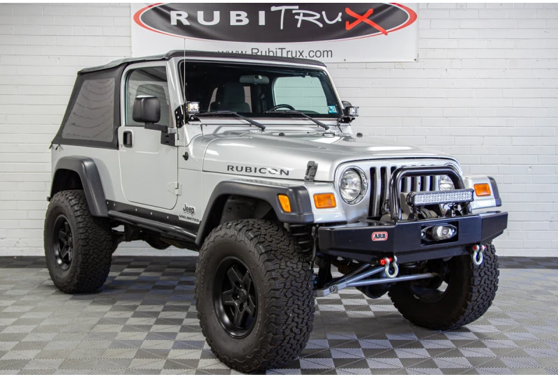 Custom Lifted 2006 Jeep Wrangler TJ Unlimited Rubicon Bright Silver for Sale
