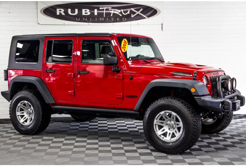 Pre-Owned 2008 Jeep Wrangler Sport Unlimited Flame Red