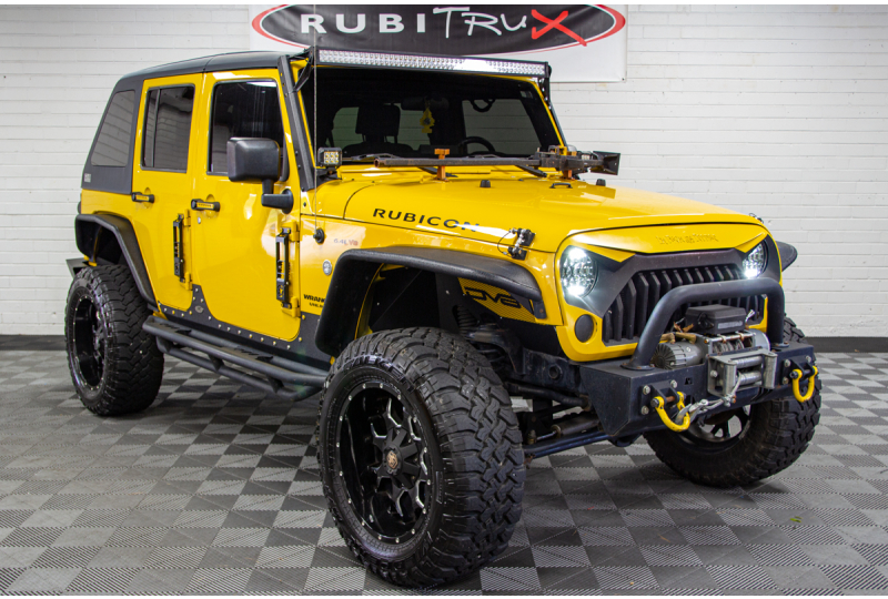 2009 Jeep Wrangler JK Unlimited Rubicon HEMI Detonator Yellow for Sale!