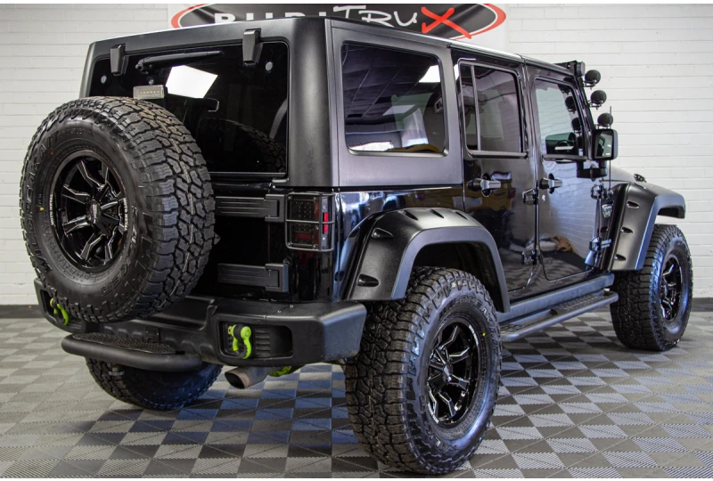 Custom Lifted 2012 Jeep Wrangler Rubicon Unlimited CoD MW3 Edition Black  for Sale