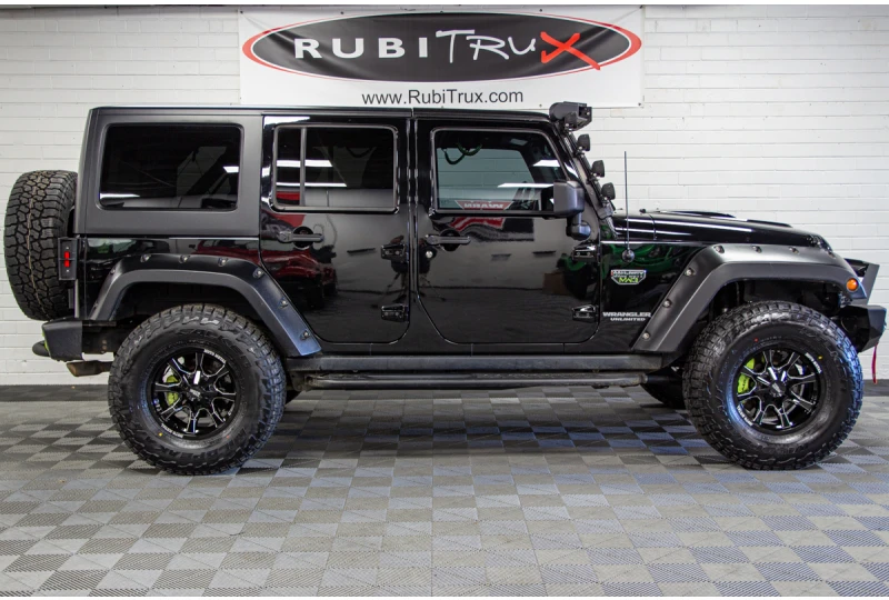 Custom Lifted 2012 Jeep Wrangler Rubicon Unlimited CoD MW3 Edition Black  for Sale