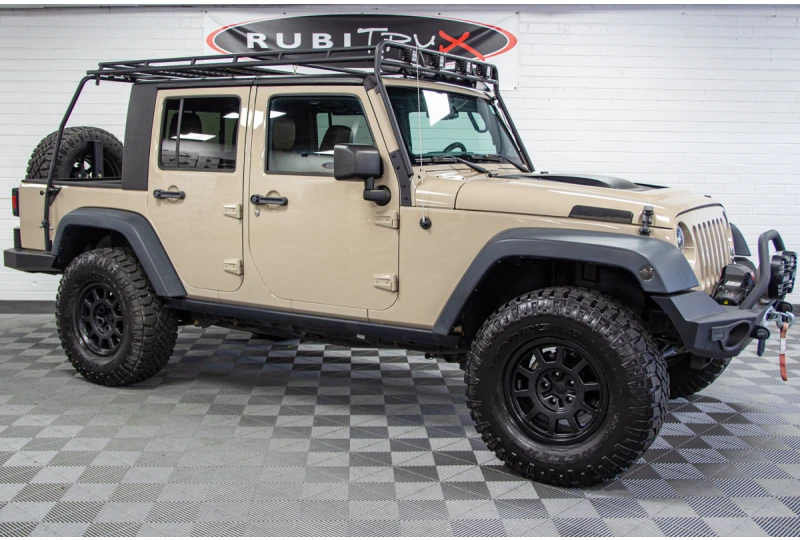 Pre-Owned 2014 Jeep Wrangler Rubicon Unlimited EX-T Mojave Sand