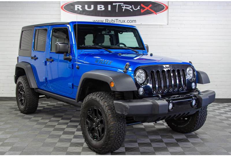 2015 Jeep Wrangler JK Unlimited Willys Hydro Blue for Sale!
