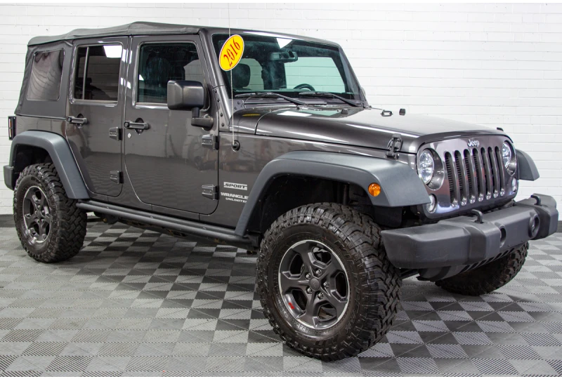 Pre-Owned 2016 Jeep Wrangler Unlimited Sport S Granite Crysta for Sale