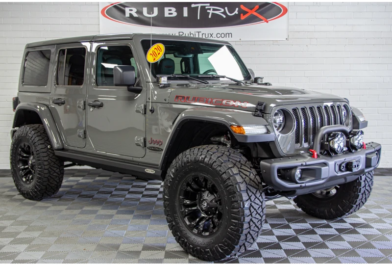 Custom Lifted 2020 Jeep Wrangler Rubicon Unlimited Sting Gray for Sale
