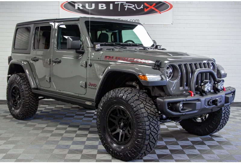 Custom Lifted 2020 Jeep Wrangler Unlimited Rubicon JL Sting Gray for Sale