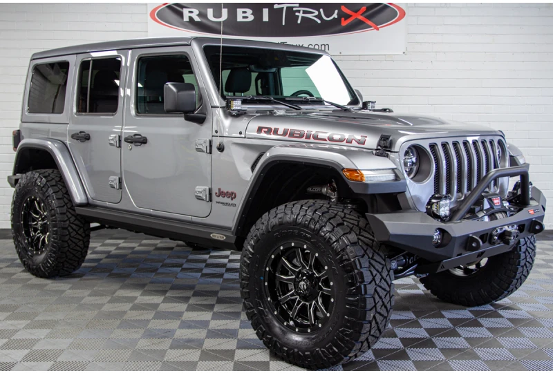 Custom Lifted 2020 Jeep Wrangler Rubicon Unlimited Billet Silver for Sale