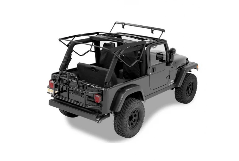 Bestop Soft Top Replacement Bow Kit | Wrangler Unlimited TJ Black