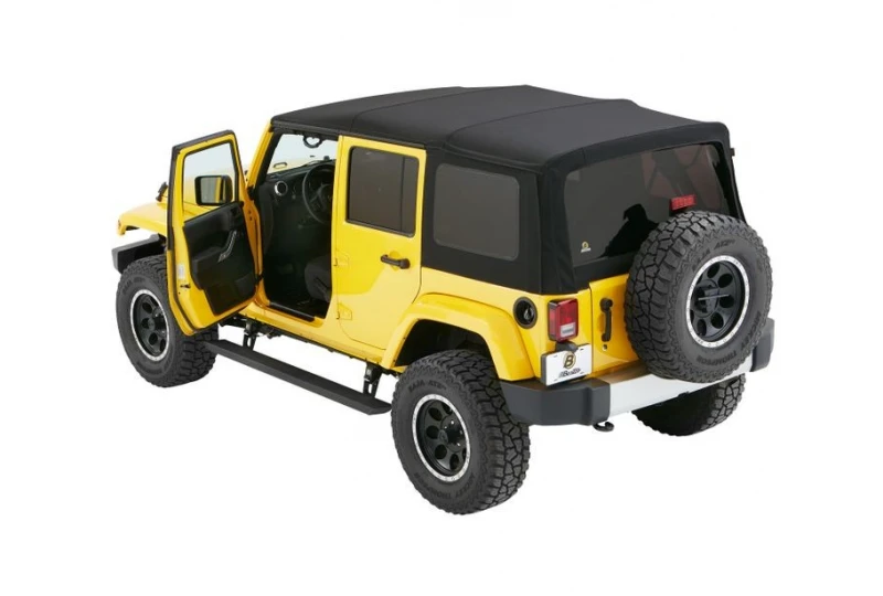 Bestop Running Boards Powerboards | Wrangler JK Unlimited Black