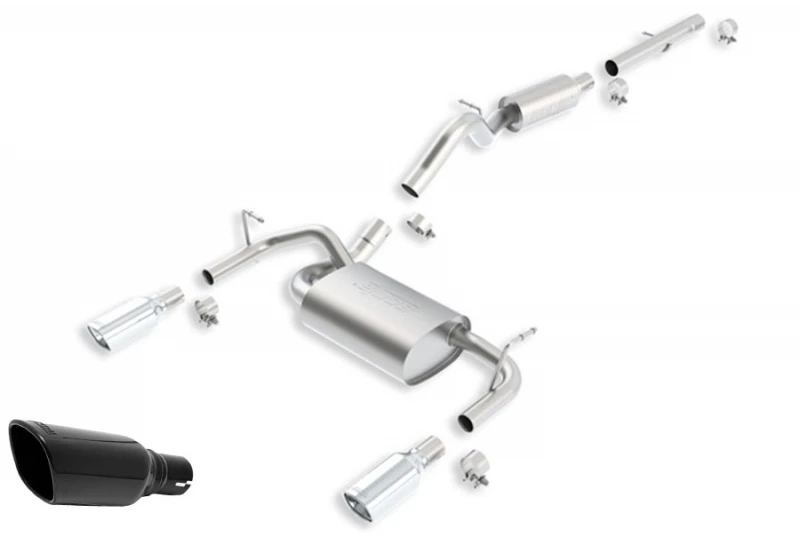 Borla S-Type Stainless Steel Cat-Back Exhaust System with Single
