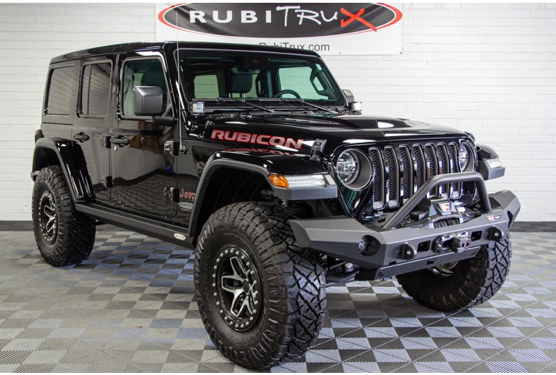 Custom Lifted 2019 Jeep Wrangler Unlimited Rubicon JL Black for Sale