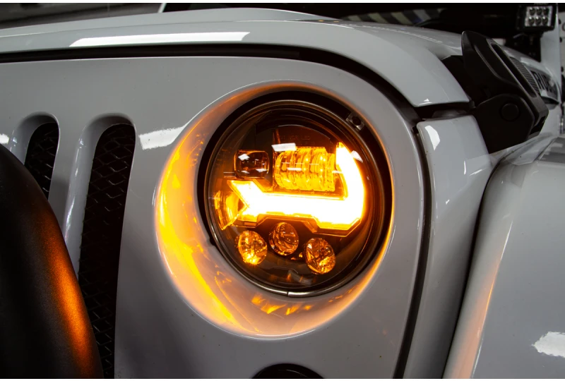 Jeep Wrangler JK,TJ,Jeep, Harley, Headlight LED Speaker 8700 Evoulution 2  Black, FS-1362-87343, Kaufen Sie Qualität - denn acht