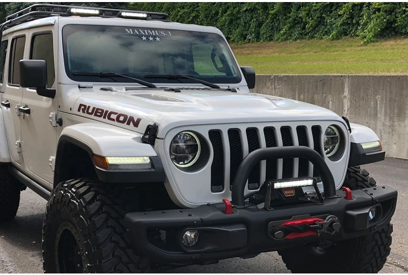 Steel bumper outlet group jeep