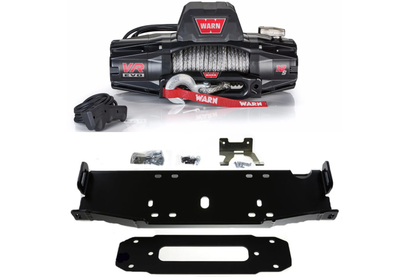 Maximus-3 Warn VR EVO 12s Recon, Hard Rock, 10A JK Winch Mount Package!