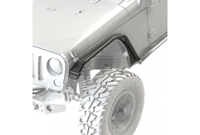 Metalcloak Jk Wrangler Overline Tube Fender Front Bare Metal