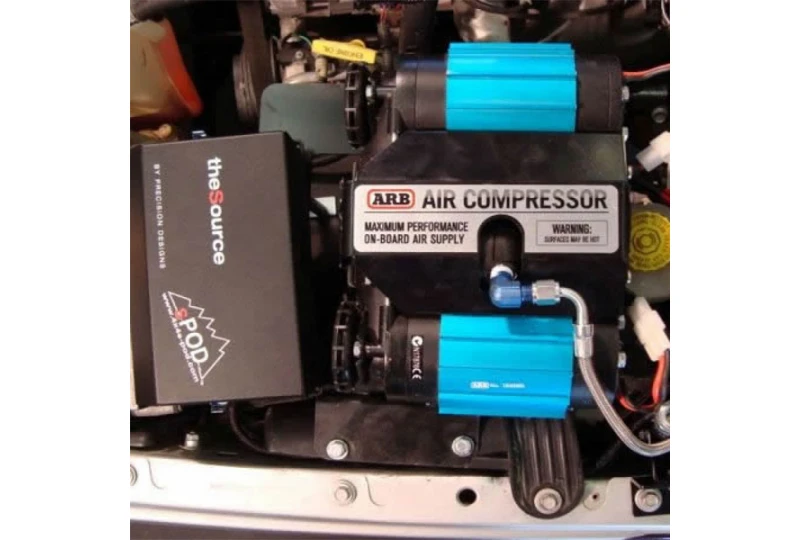 MORE ARB Dual Air Compressor Mount - Under Hood | RubiTrux