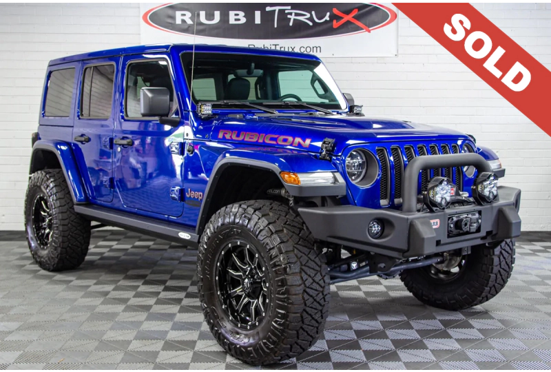 Jeep Wrangler Unlimited Rubicon Jl Ocean Blue Metallic Sold