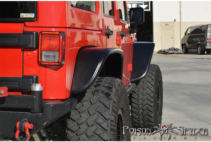 Poison Spyder Crusher Flares Rear-Extra Wide | Wrangler JK