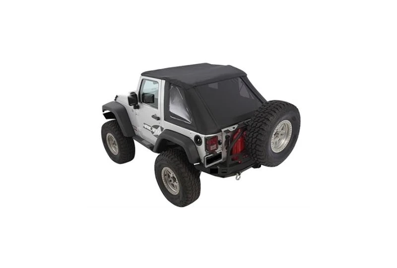 Smittybilt 9073235 Bowless Soft Top OEM Tinted Windows | Wrangler JK