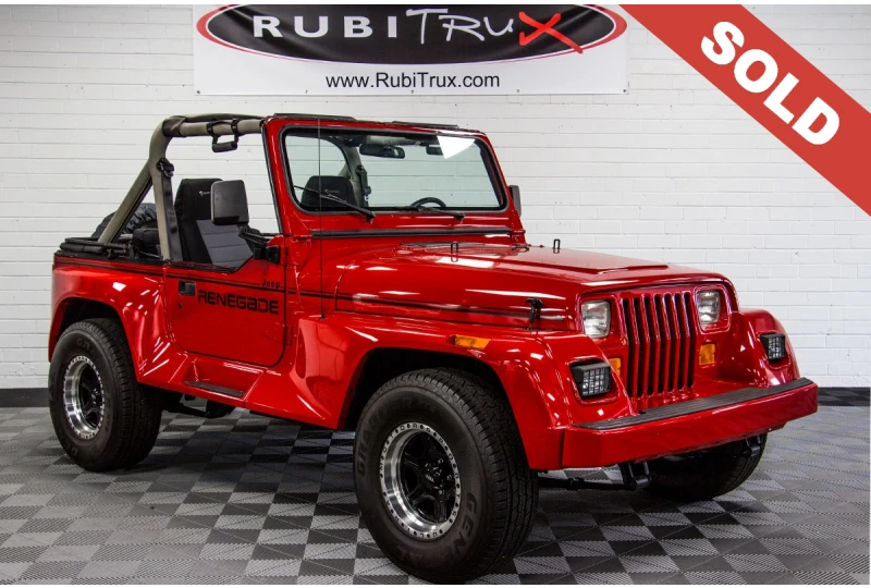 Pre-Owned 1991 Jeep Wrangler Renegade YJ Red