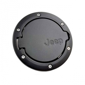 Mopar 82214793 Fuel Filler Door - Black; Wrangler JK Unlimited