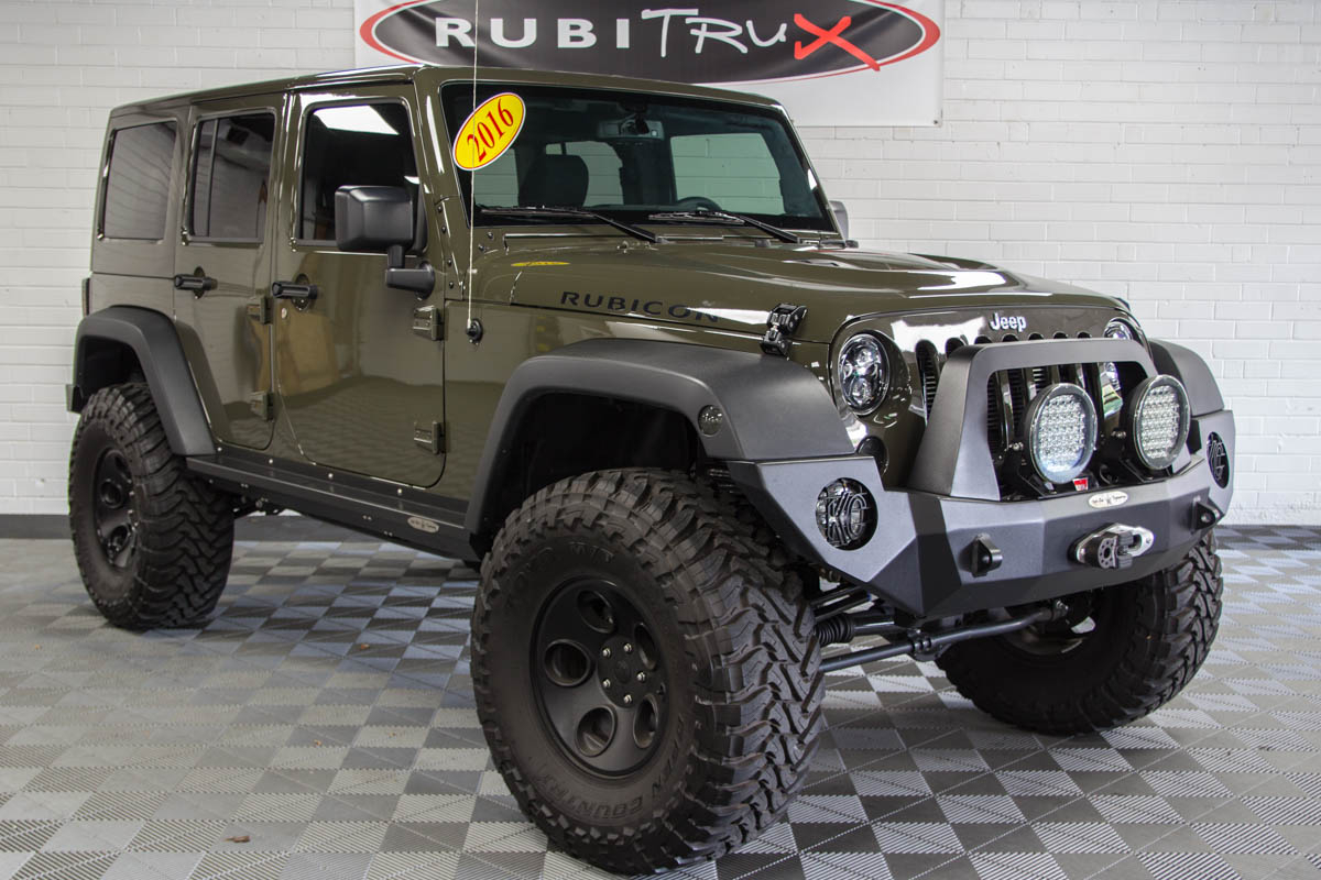 Pre-Owned 2016 Jeep Wrangler Rubicon Unlimited Tank Green