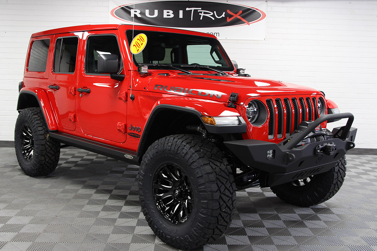 Custom Lifted 2020 Jeep Wrangler Rubicon Unlimited Firecracker Red for Sale