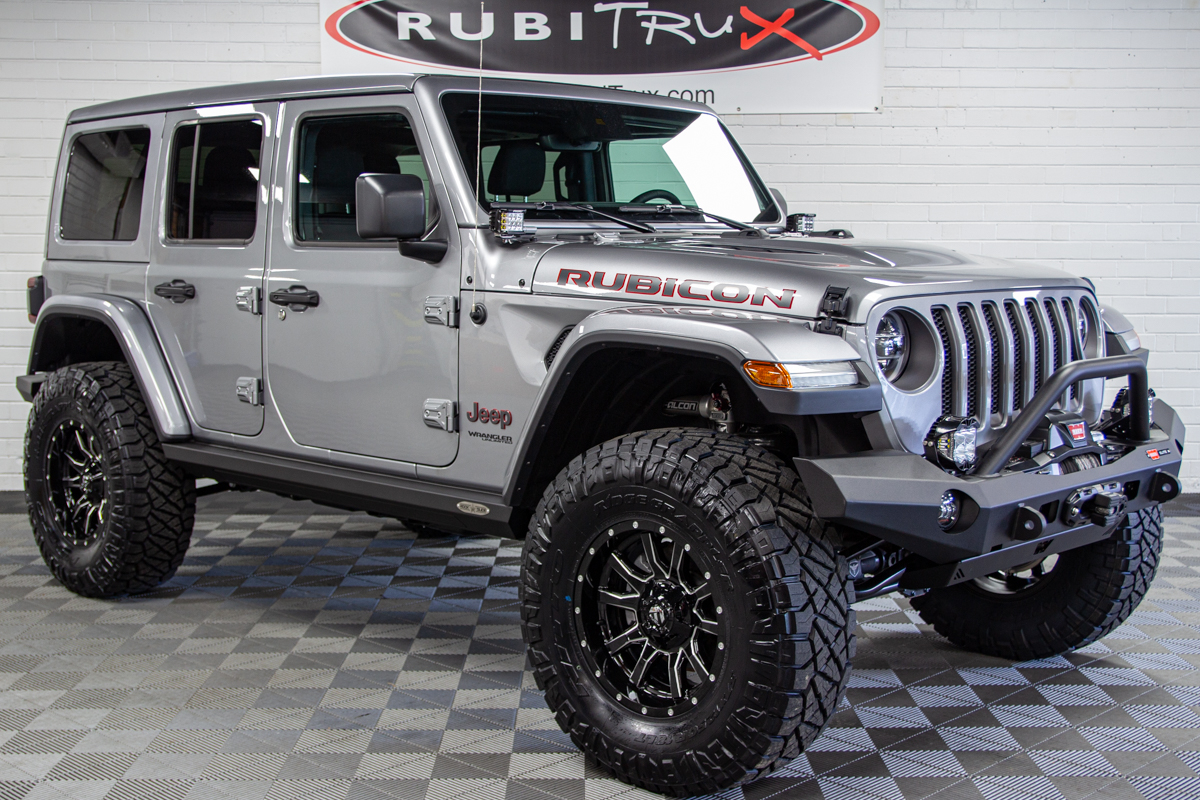 Custom Lifted 2020 Jeep Wrangler Rubicon Unlimited Billet Silver for Sale